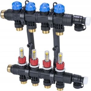 Afriso Rozdzielacz ProCalida EF1 K 4 obiegi grzewcze, G1", 0,2 - 1,6 l/min