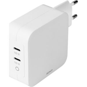 Ładowarka Deltaco Deltaco PD Ladegerät 100W 2x USB-C Gan weiß