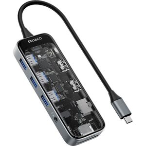 Stacja/replikator Deltaco USB-C (USBC-HDMI30)