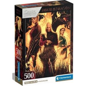 Clementoni CLE puzzle 500 Compact House of The Dragon 35548