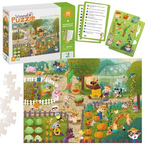Dodo Puzzle "Wimmelpuzzle - Lato na wsi" Układanka 60 Elementów Karty Zadań