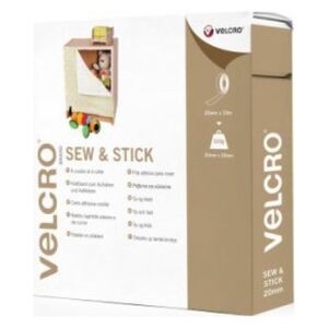 Velcro VELCRO Sew & Stick rzep z haczykami i pętelkami 20 mm x 10 m czarny