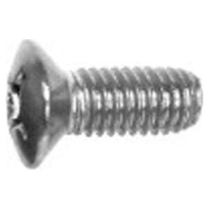 SCHROFF Śruba SCHROFF z łbem stożkowym, podniesiona, rowek krzyżowy, M3x8 mm, stal niklowana