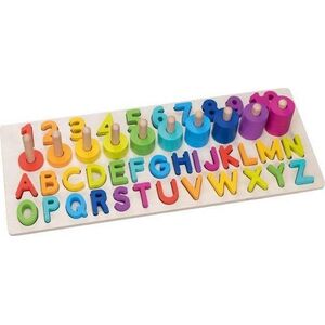 Goki Litery i cyfry - puzzle alfanumeryczne układanka montessori - 91 el.