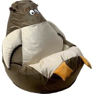 Go Gift Pufa worek sako SOWA brąz-beż XL 130x90