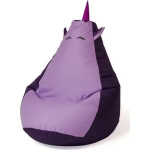 Go Gift Pufa worek sako JEDNOROŻEC fiolet- jasny fiolet XL 130x90