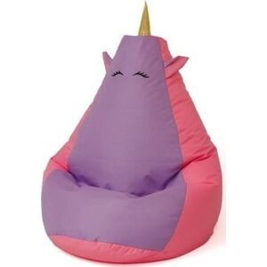 Go Gift Pufa worek sako JEDNOROŻEC róż-fiolet XXL 140x100