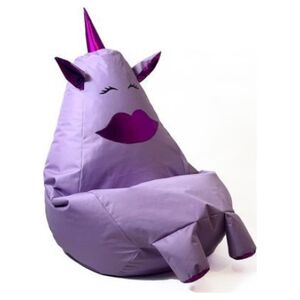 Go Gift Pufa worek sako JEDNOROŻEC Z USTAMI fiolet XXL 140x100