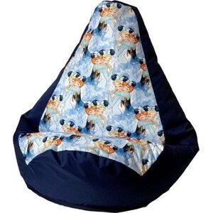 Go Gift Pufa worek sako GRUSZA DRUK granatowy-Kraina Lodu L 105x80