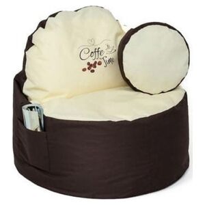 Go Gift Pufa worek sako COFFEE brązowy-beżowy XXL 120x80