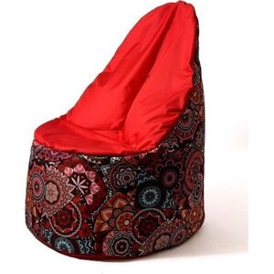 Go Gift Pufa worek sako MANDALA druk-czerwony XL 120x80