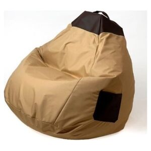 Go Gift Pufa worek sako CHILLOUT kremowy-brązowy XXL 140x100