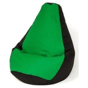 Go Gift Pufa worek sako GRUSZA czarny-zielony XXL 140x100