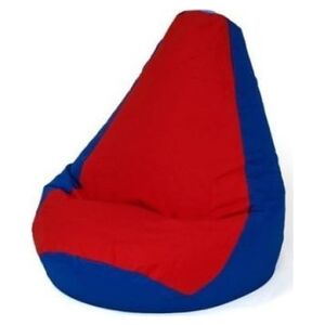 Go Gift Pufa worek sako GRUSZA granatowy-czerwony XXL 140x100