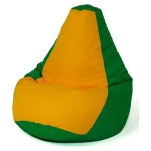Go Gift Pufa worek sako GRUSZA zielony-żółty XL 130x90