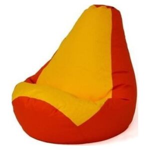 Go Gift Pufa worek sako GRUSZA czerwony-żółty XL 130x90