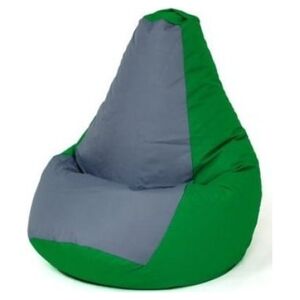 Go Gift Pufa worek sako GRUSZA zielony-szary XL 130x90