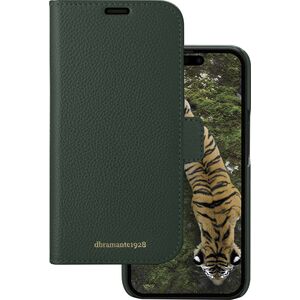 dbramante New York - 2-in-1 Leather Wallet for iPhone 15 Plus - Evergreen