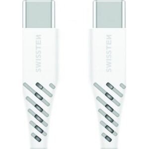 Kabel USB Swissten USB-C - USB-C 1.5 m Biały (71506520)