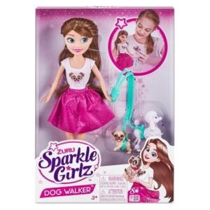 Sparkle Girlz SPARKLE GIRLZ doll dog walker, 10065