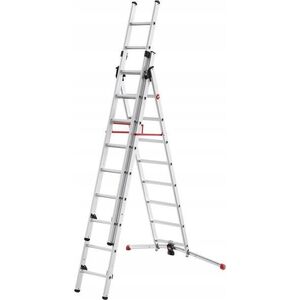 Hailo HAILO S100 Hailo ProfiLOT ladder combinable aluminum / 2x9+1x8 steps 039309507