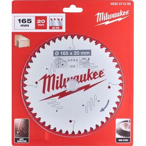 Milwaukee MILWAUKEE CIRCULAR SAW 165x20x2.2x48z WOOD - CLEAN CUTTING CSB P W