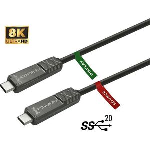 Kabel USB VivoLink USB-C - USB-C 10 m Czarny (PROUSBCMM10OP)