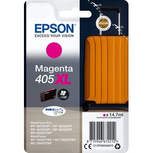 Tusz Epson Epson 405XL - 14.7 ml - XL - Magenta - original - Blister mit RF- / akustischem Alarmsignal - Tintenpatrone - fur WorkForce WF-7310, 7830, 7835, 7840, WorkForce Pro WF-3820, 3825, 4820, 4825, 4830