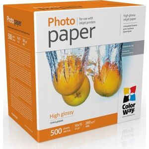 ColorWay ColorWay Photo Paper | PG2605004R | Baltas | 260 g/m² | 10 x 15 cm | Glossy