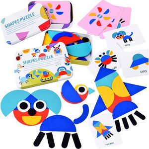 Jokomisiada Drewniana Układanka Montessori Tangram ZA4377