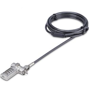 StarTech StarTech UNIVC4D-LAPTOP-LOCK zapięcie do kabli Czarny, Srebrny 2 m