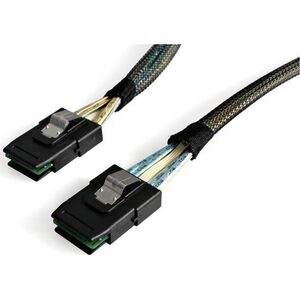StarTech StarTech SAS8787100 kabel SCSI Czarny Zewnętrzny 1 m SFF-8087