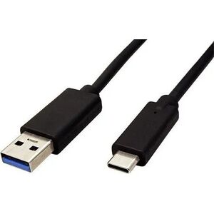 Kabel USB Roline USB-A - USB-C 1 m Czarny (11.44.9011)