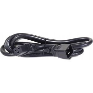 Kabel zasilający Bachmann BACHMANN przewód zasilający IEC320/C19-C20 16A/250V złącze IEC, czarny, 1 m