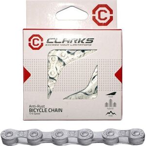 Clarks Łańcuch rowerowy CLARKS C10AR, 10-rzędowy, 116 ogniw, 1/2"x11/128", Spinka, Antykorozyjny, Srebrny