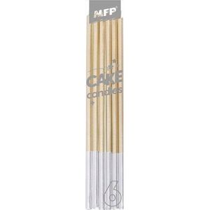 MFP paper świeczki do tortu 6 szt. 14cm złote 8800112