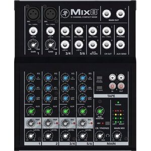 Mackie Mackie Mix8, 8 channels, Black
