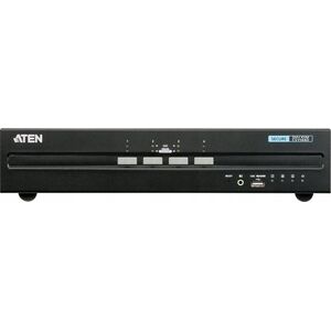 Przełącznik Aten Aten 4-Port USB DVI Dual Display Secure KVM, 3840 x 2160 pixels, 4K Ultra HD, 7.8 W, Black