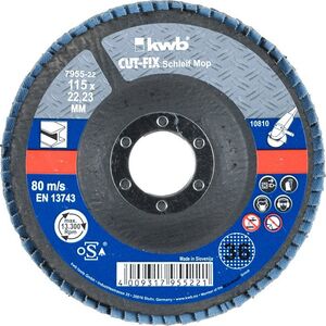 KWB Einhell Lamelslibeskive, Cut-Fix, Ø125, korn 60