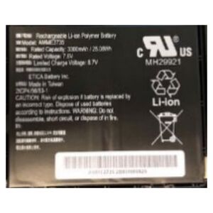 Bateria Zebra Zebra BTRY-ET5X-8IN3-01, Battery, Zebra, ET51, ET56, Black, Lithium Polymer (LiPo), 3300 mAh