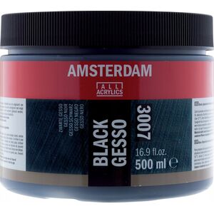 Artequipment AMSTERDAM AAC GESSO BLACK 500ML Jar 500 ml