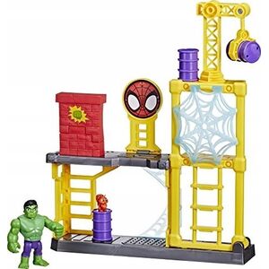 Figurka Marvel Marvel Spidey and His Amazing Friends Hulk''s Smash Yard, Action/Adventure, Spider-Man & Hulk, 3 yr(s), Multicolour, Plastic