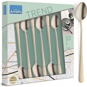 Amefa Amefa Austin 1410 - 6 Iced Teaspoons in trend box  - champagne