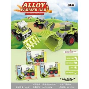 Triton Metalowy Spychacz dla dzieci 3+ Model 1:55 + Ruchoma Łyżka przednia