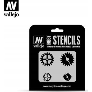 Vallejo Vallejo: ST-SF001 - Stencils - Gear Markings