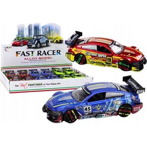 LeanToys Samochód Sportowy Auto Metalowe Wyścigowe 1:36 Napęd Mix