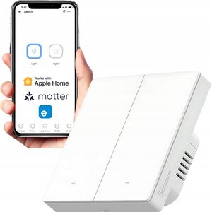 Sonoff Inteligentny przełącznik ścienny M5-2C-86W Matter (2-kanałowy)