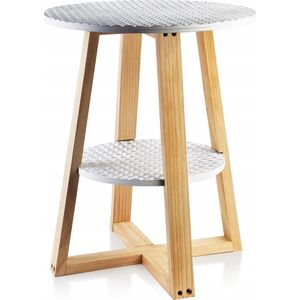 Lumarko Stolik 40xh50cm Biało-złoty 2 Blaty Lumarko!
