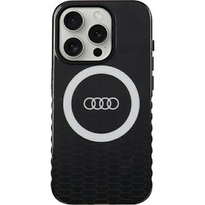 Audi Audi IML Big Logo MagSafe Case iPhone 15 Pro 6.1" czarny/black hardcase AU-IMLMIP15P-Q5/D2-BK