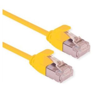 Roline ROLINE F/UTP DataCenter Patch Cord Cat.6A (Class EA), LSOH, bardzo cienki, żółty, 2 m